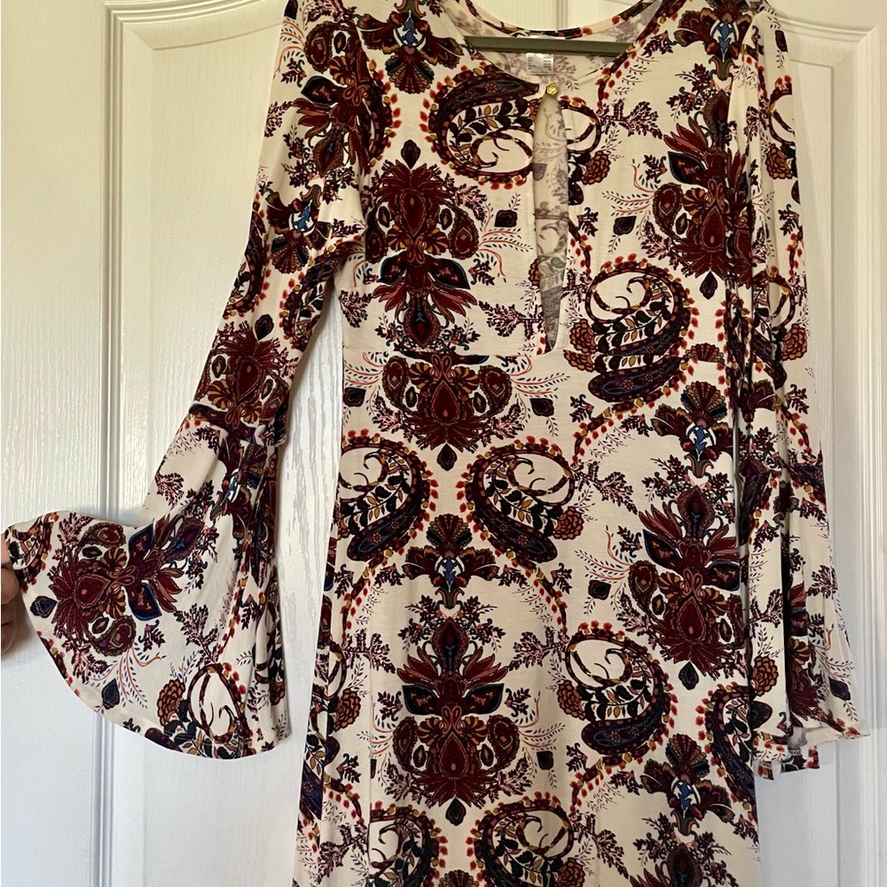 Venus low plunge keyhole dress